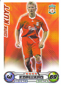 Dirk Kuyt Liverpool 2008/09 Topps Match Attax #158
